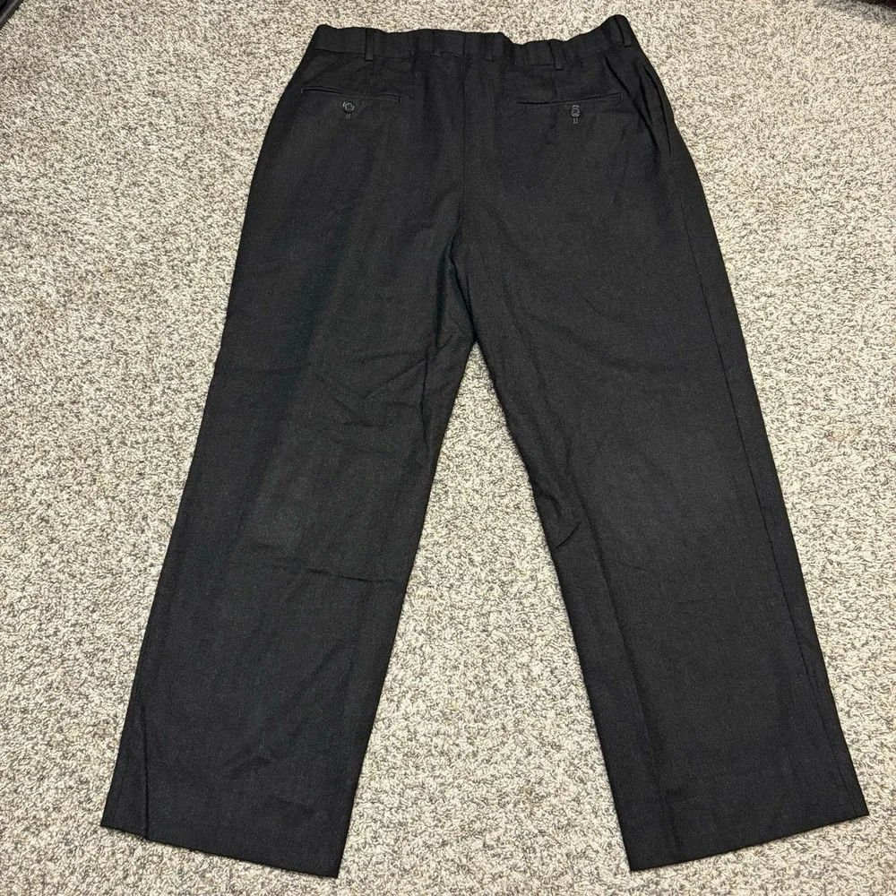 Brooks Brothers 1818 Madison Pants Size 40R Gray Wool Plaid Trousers‎